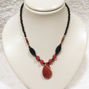 ✨NEW✨ Carnelian Polished Gemstone Pendant Necklace